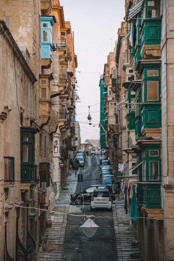 View down Malta street