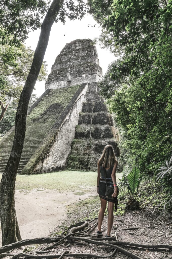 Amazing structure within the archeological site of Tikal Guatemala