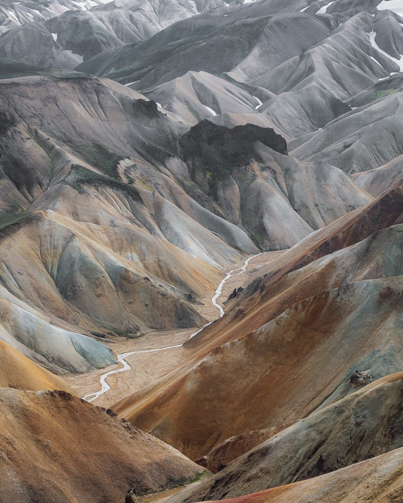 The colours of Landmannalaugar one of best hikes in Iceland