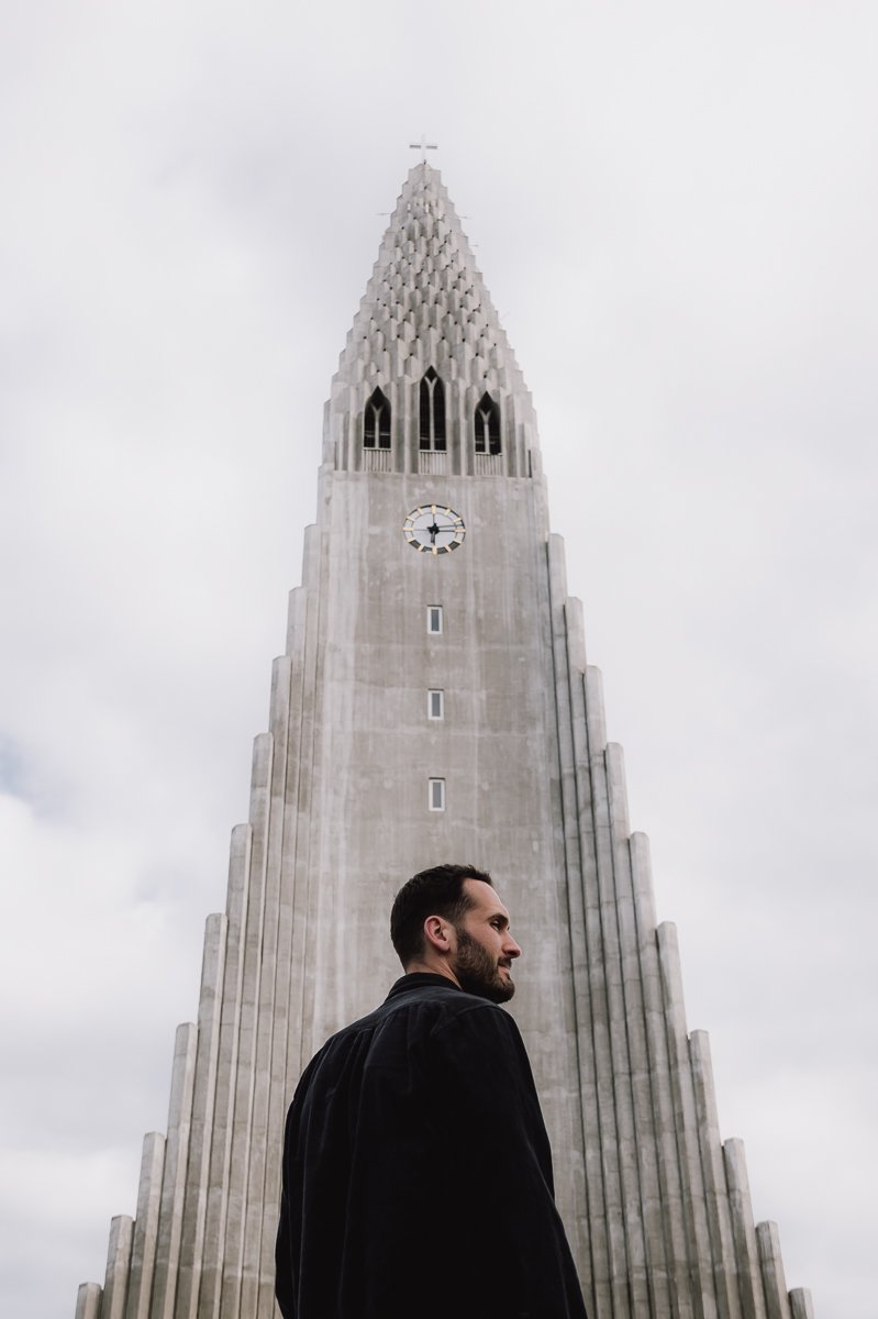 Hallgrimskirkja Church in Reykjavik Iceland