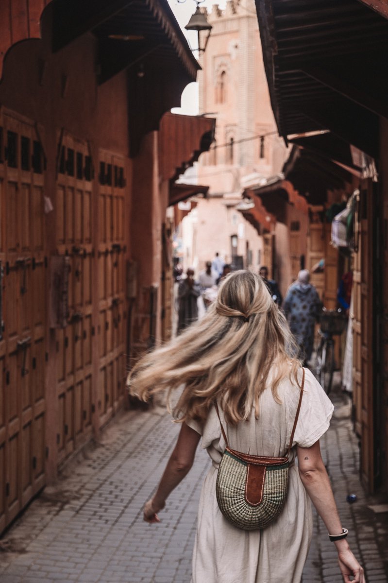 Exploring the medina which is one of the fun things to do in Marrakech Morocco