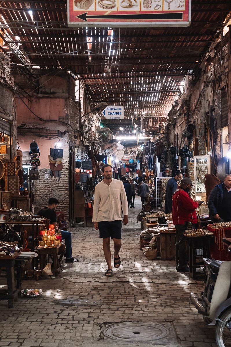 The souks in Marrakech Morocco