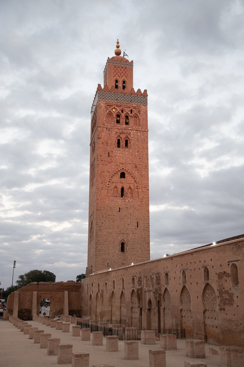 A view of the koutoubia mosque which is one of the must visit places in Marrakech